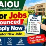 AIOU Tutor Jobs Announced Apply Now
